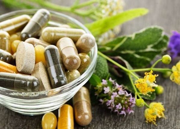 Herbes et comprimés pour le traitement de la prostatite.