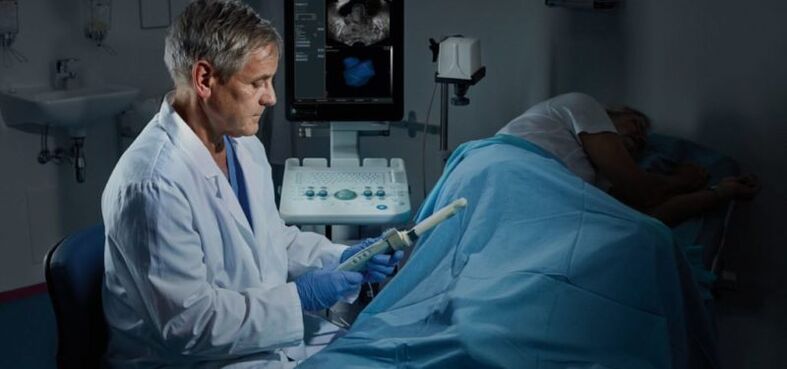 L'échographie de la prostate à travers le rectum est une méthode informative pour diagnostiquer la prostatite.